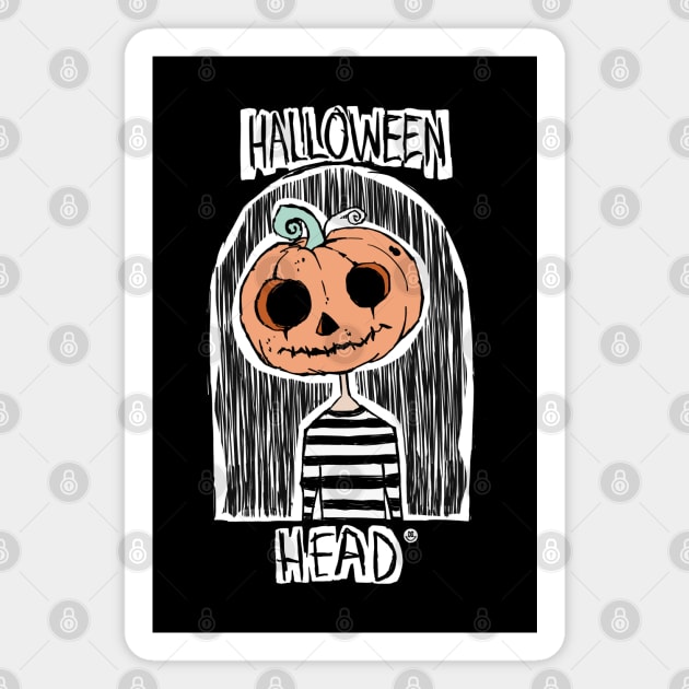 Halloween Head Magnet by DaphInteresting